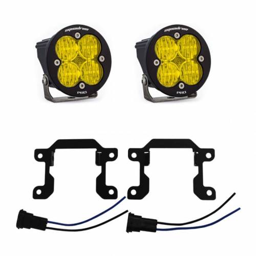 Baja Designs - 448035 | Baja Designs Squadron Sport Pocket Kit Amber Fog Lights For Ram 2500/3500/3500 Big Horn | 2019-2021