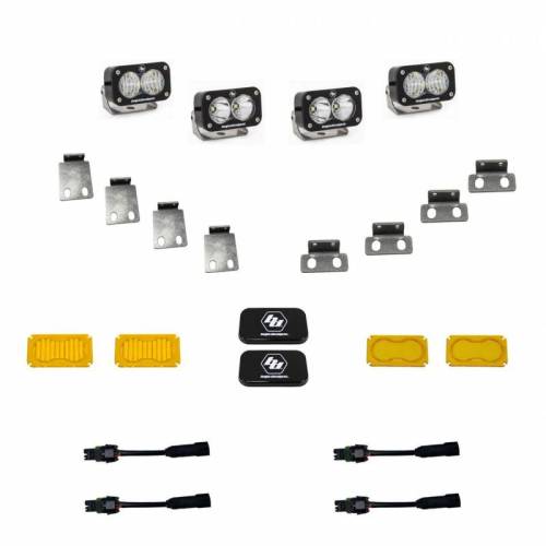 Baja Designs - 448053 | Baja Designs S2 Pro Dual Pocket Kit Fog Lights For Ford F-150 Raptor | 2021-2022