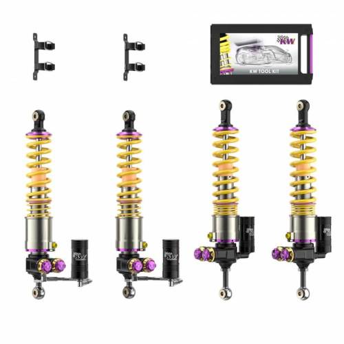 KW Suspension - 30971427 | KW Suspension Hydraulic Lift System (HLS) 4 Kit With V5 Coilover Kit For Porsche Carrera GT Base | 2004-2005