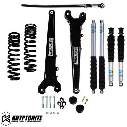 Kryptonite - KRFD05STAGE3BIL | Kryptonite Stage 3 Leveling Kit w/ Bilstein Shocks (2005-2016 F250, F350 Super Duty)