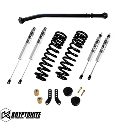 Kryptonite - KRFD17STAGE2FOX | Kryptonite Stage 2 Leveling Kit w/ Fox Shocks (2017-2024 F250, F350 Super Duty)