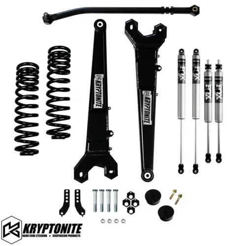 Kryptonite - KRFD17STAGE3FOX | Kryptonite Stage 3 Leveling Kit w/ Fox Shocks (2017-2024 F250, F350 Super Duty)