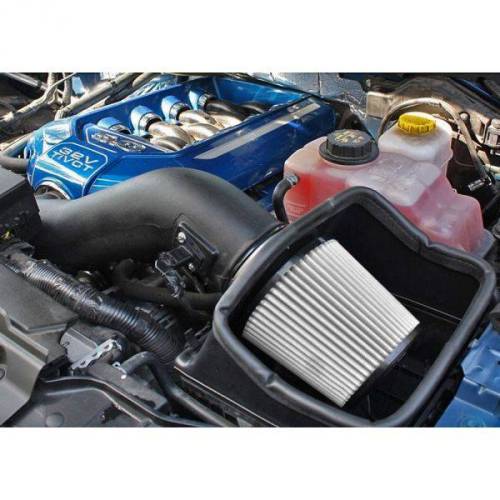 S&B Filters - CAI-F15050-11D | S&B Filters JLT Cold Air Intake (2011-2014 F150 5.0L) Dry Extendable White