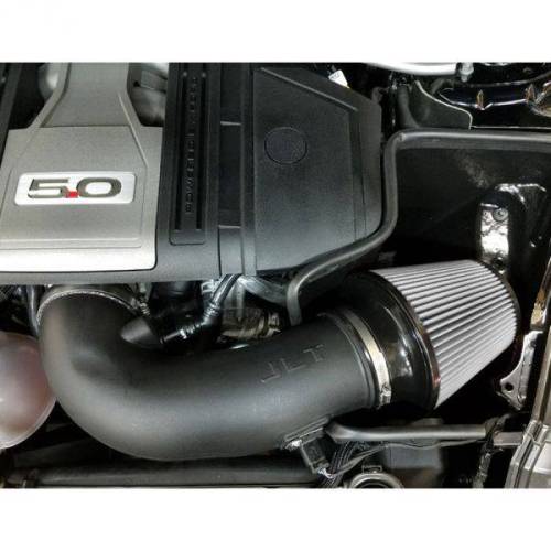 S&B Filters - CAI-FMG-18D | S&B Filters JLT Cold Air Intake Kit (2018-2023 Mustang GT) Dry Extendable White