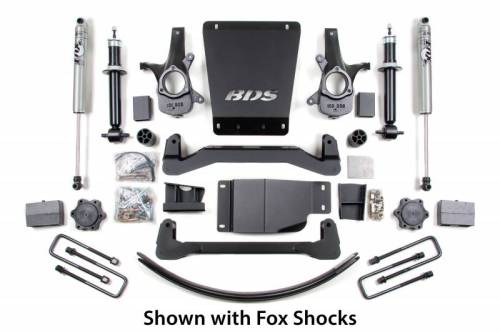 BDS Suspension - BDS176H | BDS Suspension 6" Lift Kit For Chevrolet Silverado / GMC Sierra 4WD 1500 | 2007-2013