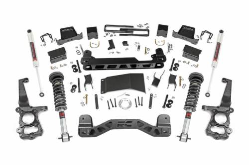 Rough Country - 55740 | Rough Country 6 Inch Lift Kit For Ford F-150 4WD | 2015-2020 | Front M1 Monotube, Rear M1 Monotube Shocks