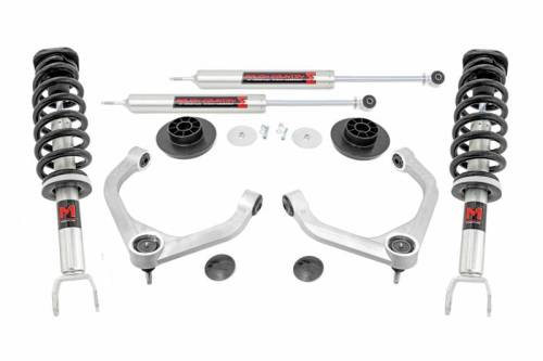 Rough Country - 31440 | Rough Country 3.5 Inch Lift Kit For Ram 1500 2/4WD | 2019-2025 | M1 Monotube Struts, M1 Monotube Shocks