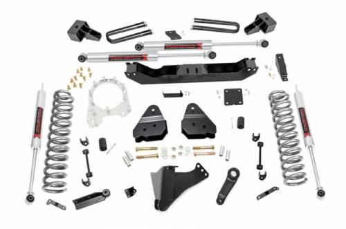 Rough Country - 55940 | Rough Country 4.5 Inch Lift Kit For Ford F-350 Super Duty 4WD | 2017-2022 | Diesel, M1 Monotube Shock, No Front Driveshaft