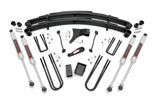 Rough Country - 49340 | Rough Country 6 Inch Lift Kit With Rear Lift Blocks For Ford F-250/F-350 Super Duty 4WD | 1999-1999 | M1 Shocks