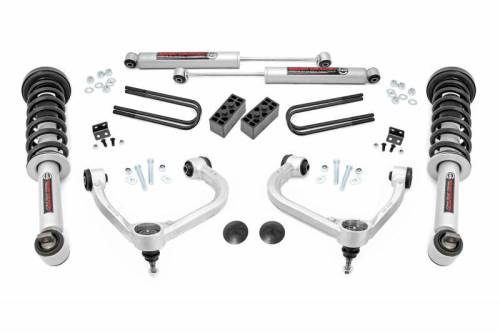 Rough Country - 41431 | Rough Country 3 Inch Lift Kit For Ford F-150 4WD | 2021-2024 | Front N3 Struts, Rear N3 Shocks