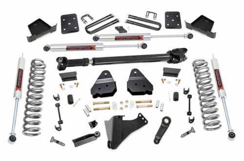 Rough Country - 51341 | Rough Country 6 Inch Lift Kit For Ford F-250/F-350 Super Duty 4WD | 2017-2022 | Diesel, No Rear Overload Springs, 4" Axle, M1 Socks, Front Driveshaft