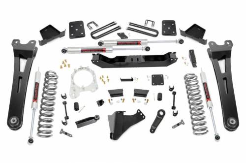 Rough Country - 55440 | Rough Country 6 Inch Lift Kit For Ford F-250/F-350 Super Duty 4WD | 2017-2022 | Diesel, Rear Factory Springs, 4" Axle, M1 Shocks