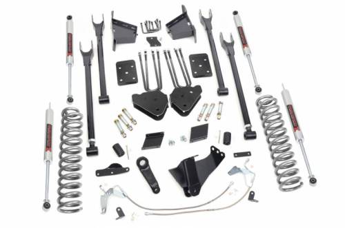 Rough Country - 58940 | Rough Country 6 Inch Lift Kit For Ford F-250 Super Duty 4WD | 2015-2016 | Diesel, Rear Factory Overload Springs, M1 Shocks