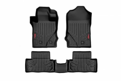 Rough Country - M-51632 | Rough Country Front & Rear Floor Mats For Ford Bronco 2 Door | 2021-2023