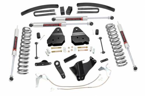 Rough Country - 59740 | Rough Country 6 Inch Lift Kit For Ford F-250/F-350 Super Duty 4WD | 2008-2010 | Gas, M1 Monotube Shocks