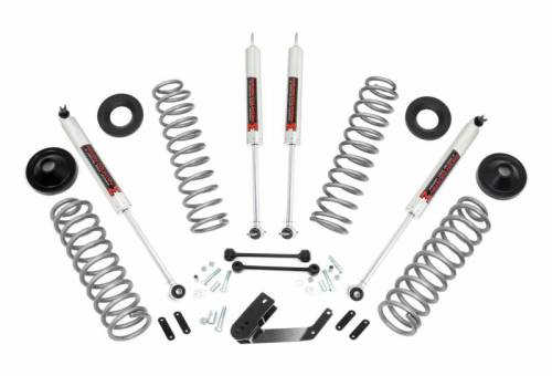 Rough Country - 66940 | Rough Country 3.25 Inch Lift Kit For Jeep Wrangler JK Unlimited | 2007-2018 | M1 Shocks