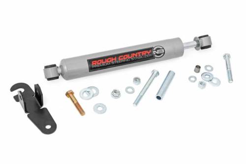 Rough Country - 8730130 | Rough Country N3 Steering Stabilizer For Chevrolet Silverado / GMC Sierra 2500 HD/3500HD 4WD | 2016-2024