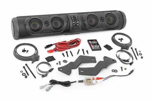 Rough Country - 51109 | Rough Country Soundbar IP66 Rated With Bluetooth/FM/Aux-in/EcoCast For Ford Bronco | 2021-2023 | 8 Speakers