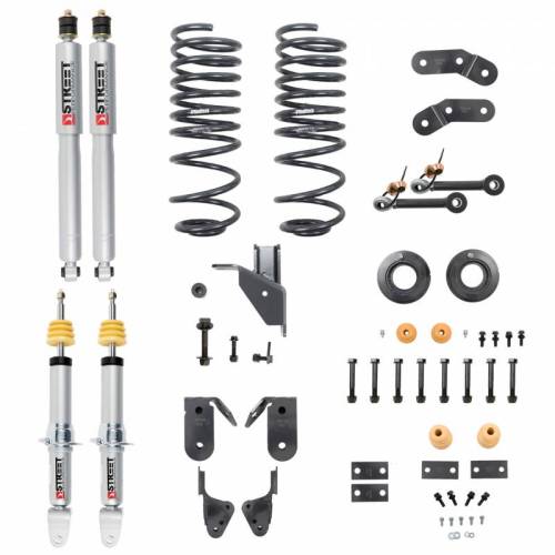 Belltech - 1061SP | Belltech 1 to 3 Inch Front / 3-4 Inch Rear Complete Lowering Kit with Street Performance Shocks (2019-2023 Ram 1500 2WD/4WD)