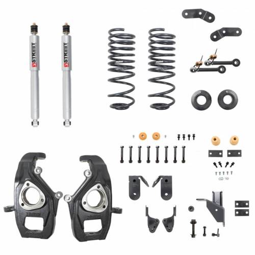 Belltech - 1060SP | Belltech 2 Front / 3 to 4 Rear Complete Lowering Kit with Street Performance Shocks (2019-2023 Ram 1500 4WD)