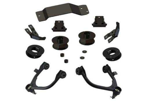 SuperLift - 3610 | Superlift 3.5 Inch Suspension Lift Kit w/ OE Aluminum or Stamped Steel Control Arms (2015-2020 Suburban 1500, Tahoe, Yukon)