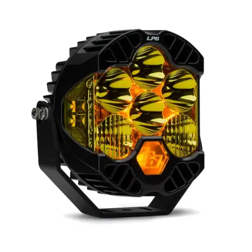 Baja Designs - 270013 | Baja Designs LP6 Pro LED Auxiliary Light Pod | Single, Driving/Combo Light Pattern, Amber, Universal