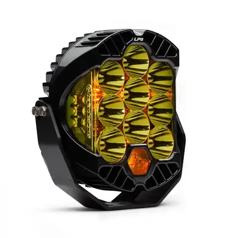 Baja Designs - 330011 | Baja Designs LP9 Racer Edition LED Auxiliary Light Pod | Single, Racer Spot Light Pattern, Amber, Universal