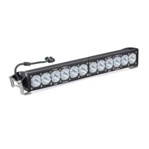 Baja Designs - 412002 | Baja Designs OnX6 Straight Racer Edition LED Light Bar | Racer Spot Light Pattern, Clear, 20 Inch, Universal