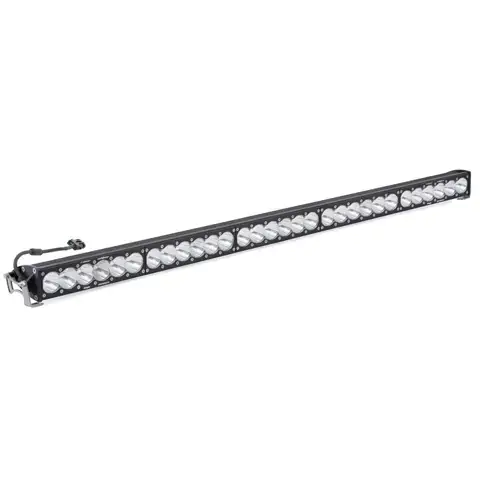 Baja Designs - 415002 | Baja Designs OnX6 Straight Racer Edition LED Light Bar | Racer Spot Light Pattern, Clear, 50 Inch, Universal