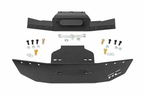 Rough Country - 93153 | Rough Country Winch Mounting Plate For Polaris RZR Turbo S 4WD | 2018-2021 | Winch Mount Only