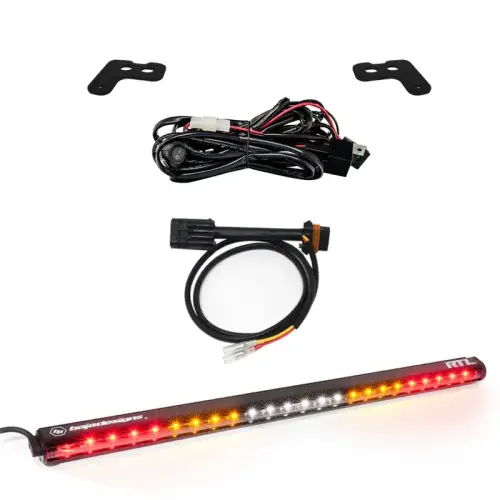 Baja Designs - 447177 | Baja Designs RTL 30 Inch LED Rear Tail Light Kit For Polaris RZR Pro XP / RZR Turbo R | Clear, No Turn Signal