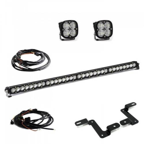 Baja Designs - 447506 | Baja Designs Squadron Sport / S8 Pillar/Cowl Mount 40 Inch Light Bar & Auxiliary LED Light Kit For Jeep Wrangler Gladiator/JL | 2018-2022 | Clear