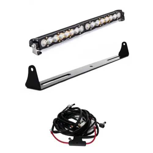 Baja Designs - 447515 | Baja Designs S8 20 Inch Bumper LED Light Bar Kit For Chevrolet Silverado / GMC Sierra 1500/2500 HD/ 3500 HD | 2007-2013