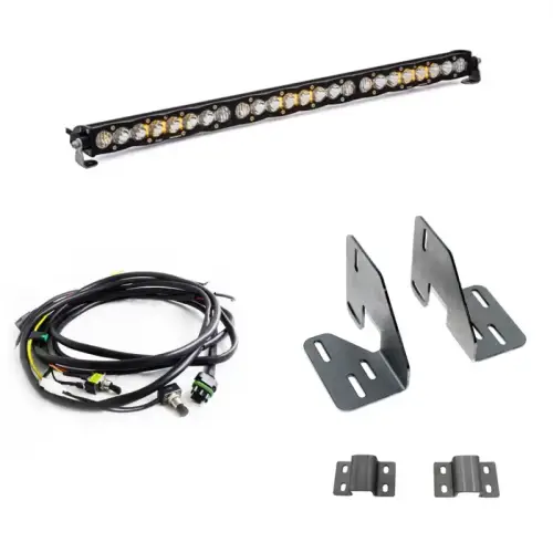 Baja Designs - 447632 | Baja Designs S8 30 Inch Grille LED Light Bar Kit For GMC Sierra 2500 HD / 3500 HD | 2018-2019