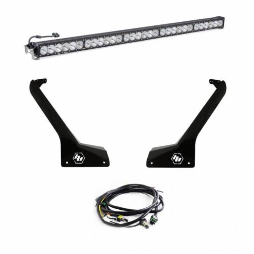 Baja Designs - 447666 | Baja Designs OnX6+ 50 Inch Roof Mount LED Light Bar Kit For Jeep Gladiator JT / Wrangler JL | 2018-2023 | Driving/Combo Light Pattern, Clear, Toggle Wiring