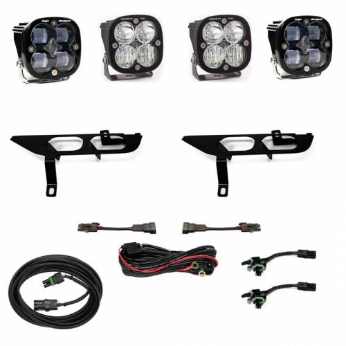 Baja Designs - 447697 | Baja Designs Squadron SAE/Sport Pocket Fog Light Kit For Without DRL Ford F-150 | 2021-2022 | SAE Fog, Clear, Toggle Wiring