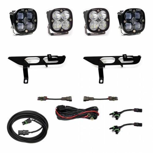 Baja Designs - 447699 | Baja Designs Squadron SAE/Pro Pocket Fog Light Kit For Without DRL Ford F-150 | 2021-2022 | SAE Fog, Clear, Toggle Wiring