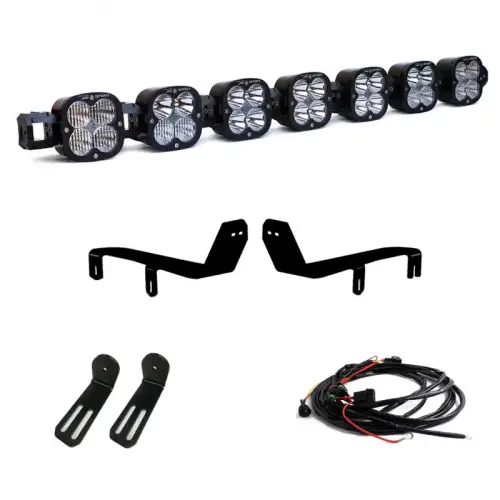 Baja Designs - 447744 | Baja Designs XL Sport Bumper Linkable LED Light Bar Kit For Ford F-250 / F-350 Super Duty | 2017-2019 | Multi-Pattern Light Pattern, Clear, Toggle Wiring