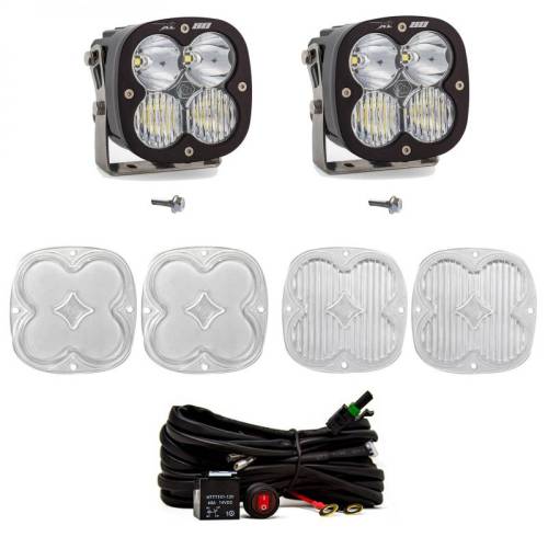 Baja Designs - 447751 | Baja Designs XL80 A-Pillar LED Light Pod Kit For Ford Bronco | 2021-2023 | Driving/Combo Light Pattern, Clear, Toggle Wiring Type