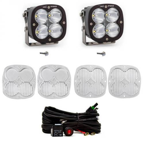 Baja Designs - 447752 | Baja Designs XL Pro A-Pillar LED Light Pod Kit For Ford Bronco | 2021-2023 | Spot Light Pattern, Clear, Toggle Wiring