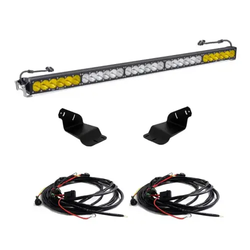 Baja Designs - 447759 | Baja Designs OnX6+ 50 Inch Roof Mount Dual Control LED Light Bar Kit For Ford Bronco | 2021-2023 | Multi-pattern Light, Toggle Wiring, Clear/Amber