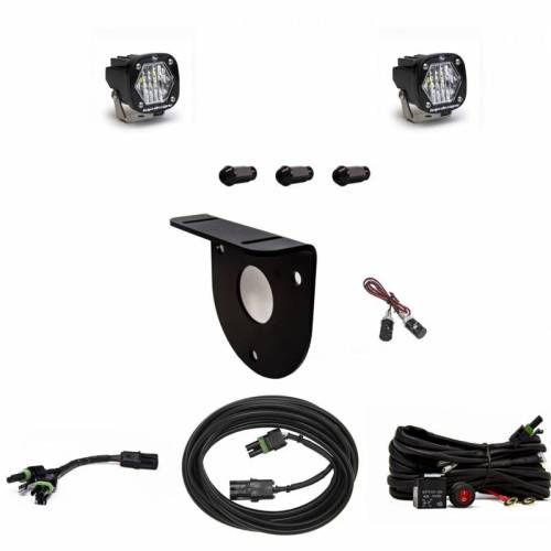 Baja Designs - 447766 | Baja Designs S1 Dual Reverse Light Kit For Ford Bronco | 2021-2023 | Wide Cornering Light Pattern, Clear, Toggle Wiring, No License Plate Mount