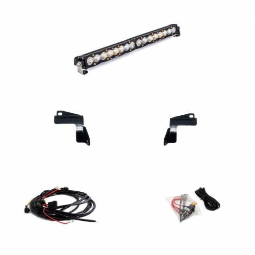 Baja Designs - 447872 | Baja Designs S8 20 Inch Bumper LED Light Bar Kit For GMC Sierra 2500 HD / 3500 HD | 2020-2022