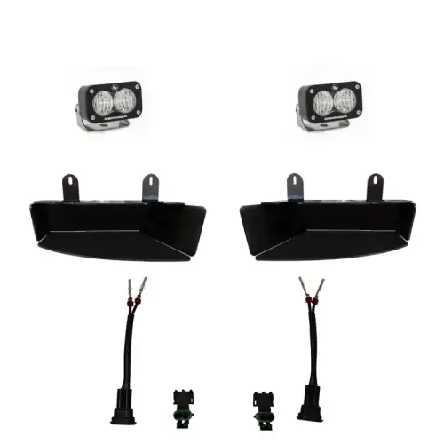 Baja Designs - 448042 | Baja Designs S2 Sport Pocket Kit Fog Lights For Ram 2500 / 3500 | 2019-2022 | Clear