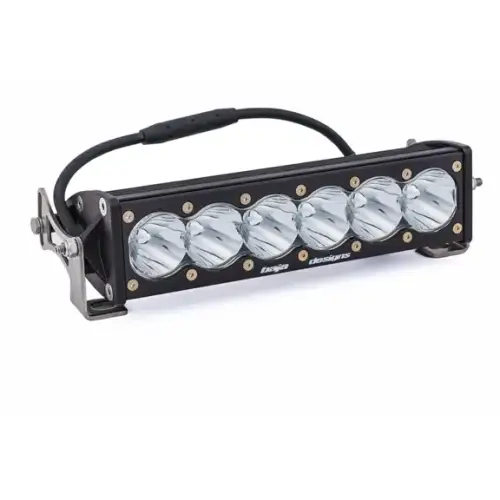 Baja Designs - 451001 | Baja Designs OnX6+ Straight LED Light Bar | Spot Light Pattern, Clear, 10 Inch, Universal