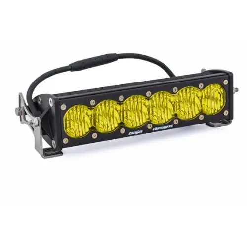 Baja Designs - 451014 | Baja Designs OnX6+ Straight LED Light Bar | Wide Cornering Light Pattern, Amber, 10 Inch, Universal