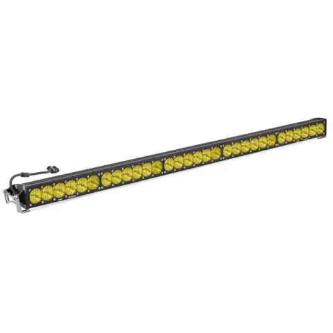 Baja Designs - 455014 | Baja Designs OnX6+ Straight LED Light Bar | Wide Cornering Light Pattern, Amber, 50 Inch, Universal