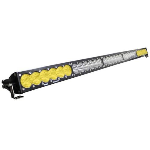 Baja Designs - 465014 | Baja Designs OnX6 Straight Dual Control LED Light Bar | Driving/Combo Light Pattern, Amber/Clear, 50 Inch, Universal