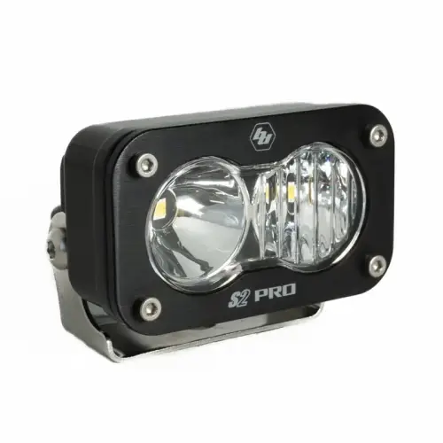 Baja Designs - 480003 | Baja Designs S2 Pro Black Auxiliary LED Light Pod | Driving/Combo Light Pattern, Clear, Universal