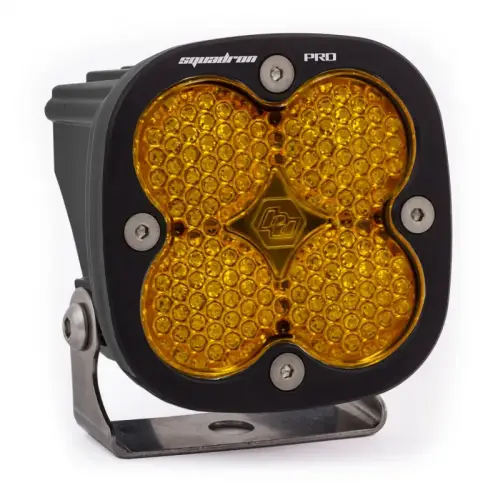 Baja Designs - 490016 | Baja Designs Squadron Pro Black Auxiliary LED Light Pod | Single, Work/Scene Light Pattern, Amber, Universal